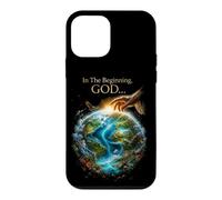 Custodia per iPhone 12 mini In The Beginning GOD... Earth Genesis 1:1 Bible Verse Nature
