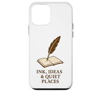 Custodia per iPhone 12 mini Inchiostro, idee e luoghi tranquilli - Libro penna d'oca