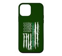 Custodia per iPhone 12 mini Indietro la linea verde sottile verde, bandiera americana, pattuglia di frontiera
