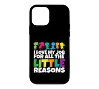 Custodia per iPhone 12 mini Insegnante Amo il mio lavoro per tutte le piccole ragioni