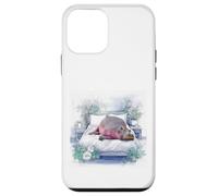 Custodia per iPhone 12 mini Ippopotamo che dorme nel letto