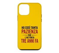 Custodia per iPhone 12 mini Ironica e divertente. Ho finito la pazienza stampa nera