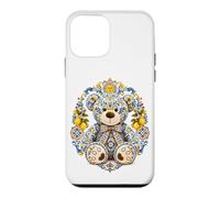 Custodia per iPhone 12 mini Italian Majolica Teddy Bear Shirt Lemon Sicilian Ceramic Art