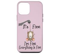 Custodia per iPhone 12 mini It's fine I'm fine everything is fine funny Cute Mouse Rat