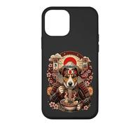 Custodia per iPhone 12 mini Jack Russel Terrier Ramen Kawaii Giappone Samurai Grafica Cane