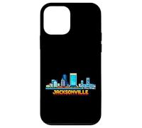 Custodia per iPhone 12 mini Jacksonville, videogioco retrò a 8 bit, stile arcade, anni '80