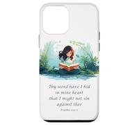Custodia per iPhone 12 mini Japanese Christian Anime - Psalms 119:11 Thy Word Have I Hid