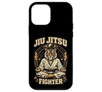 Custodia per iPhone 12 mini Jiu Jitsu Fighter Tiger arti marziali brasiliane BJJ