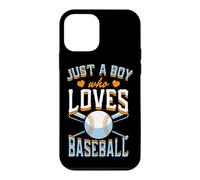 Custodia per iPhone 12 mini Just A Boy Who Loves Mazza da Baseball Graphic