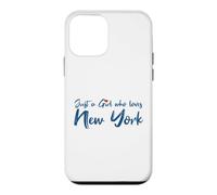 Custodia per iPhone 12 mini Just A Girl Who Loves New York