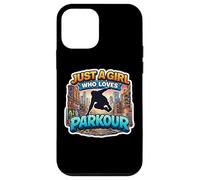 Custodia per iPhone 12 mini Just A Girl Who Loves Parkour Lover Womens Teens Athlete