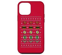 Custodia per iPhone 12 mini Justice League Justice Shields Christmas Sweater