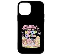 Custodia per iPhone 12 mini Kawaii Chibi Pasqua Chillin Con Il Mio Kpop Girlies Bunny Girls