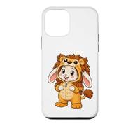 Custodia per iPhone 12 mini Kawaii Coniglio In un Leone Costume per Ragazze Bambini Leone
