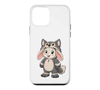 Custodia per iPhone 12 mini Kawaii Coniglio In un Lupo Costume per Ragazze bambini Lupo
