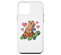Custodia per iPhone 12 mini Kawaii Gaming Animal Graphic Turtle Cute Capybara Gamer