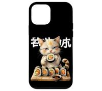 Custodia per iPhone 12 mini Kawaii Gatti Sushi Otaku Gatti Divertenti Anime Gatti Cat