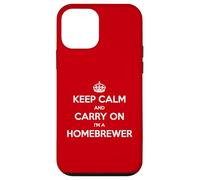 Custodia per iPhone 12 mini Keep Calm and Carry On I'm a Homebrewer - Divertente