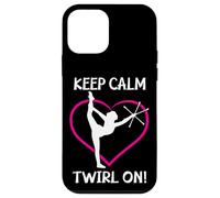 Custodia per iPhone 12 mini Keep Calm And Twirl On - Divertente Twirling