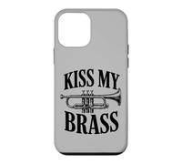 Custodia per iPhone 12 mini Kiss My Brass tromba gioco di parole divertente band musicista gioco di parole
