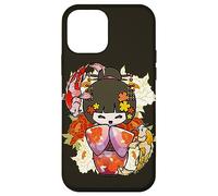 Custodia per iPhone 12 mini Kokeshi Doll Koi Fish Giapponese Estetica Amante