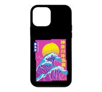 Custodia per iPhone 12 mini La Grande Onda, Vaporwave Anime Estetica Glitch Giapponese