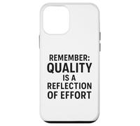 Custodia per iPhone 12 mini La qualità è un riflesso dello sforzo | Regalo per la Giornata mondiale della qualità