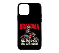 Custodia per iPhone 12 mini La sedia a dondolo per nonne ha due ruote da motociclista