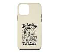 Custodia per iPhone 12 mini La tecnologia mi fa dire cattive parole divertenti umorismo tecnico