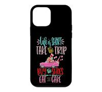 Custodia per iPhone 12 mini La vita è breve Prendi il viaggio Compra le scarpe Mangia la torta