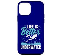 Custodia per iPhone 12 mini La vita è migliore sott'acqua Immersioni subacquee Amante dell'oceano