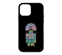 Custodia per iPhone 12 mini La vita senza clarinetto non è vita affatto Bohemian Rainbow