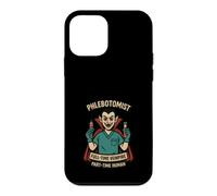 Custodia per iPhone 12 mini Laboratorio di sangue di estrazione del sangue divertente flebotomista vampiro gioco di parole