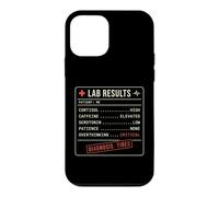Custodia per iPhone 12 mini Laboratorio divertente Risultati falsi Cortisolo Ansia Cura Self Meme