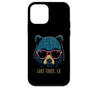 Custodia per iPhone 12 mini Lake Tahoe California Bear indossa occhiali da sole design