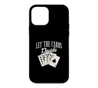 Custodia per iPhone 12 mini Lasciate che le carte decidano divertente gioco di carte per un giocatore di Baccarat