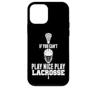 Custodia per iPhone 12 mini LAX Game Can't Play Nice Play Lacrosse Apparel GOAT Lacrosse