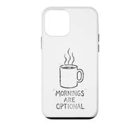 Custodia per iPhone 12 mini Le mattine sono opzionali e divertenti per gli amanti del caffè in stile angosciato