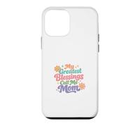 Custodia per iPhone 12 mini Le mie più grandi benedizioni chiamami mamma, perfetta per la festa della mamma