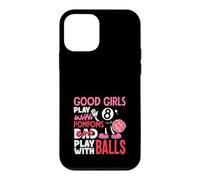 Custodia per iPhone 12 mini Le ragazze cattive giocano con le palle divertente biliardo giocatore di biliardo donne