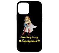 Custodia per iPhone 12 mini Leggere è il mio superpotere supereroe libro amante donne ragazze