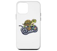 Custodia per iPhone 12 mini Leopard Gecko Playing Video Game Lizard & Reptiles Gamers