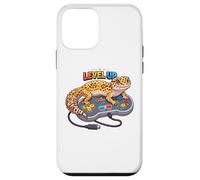 Custodia per iPhone 12 mini Leopard Gecko Playing Video Game Lizard & Reptiles Gamers