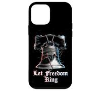 Custodia per iPhone 12 mini Let Freedom Ring 4 luglio USA 250th Liberty Bell Glitch