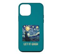 Custodia per iPhone 12 mini Let It Gogh Swirling Sky Night Art Amante Divertente gioco di parole Tee 2