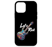 Custodia per iPhone 12 mini Let's Rock N Roll Guitar Band Funny Rock Ragazze Ragazzi Bambini