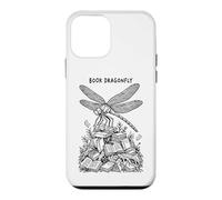 Custodia per iPhone 12 mini Libro Libellula Drago Volante Libro Lettore Insetti Libri