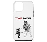 Custodia per iPhone 12 mini Licenza ufficiale Tomb Raider Lara Croft vs Bear