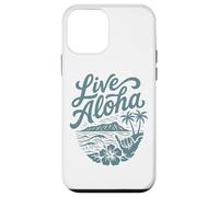 Custodia per iPhone 12 mini Live Aloha Shaka Surf Wave Ibisco Hawaii DiamondHead Art