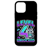 Custodia per iPhone 12 mini Livello 4 Sbloccato Divertente 4 ° Compleanno Gioco Ragazzi Ragazze